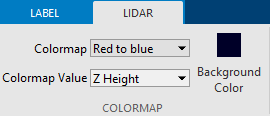 Colormap section on app toolstrip