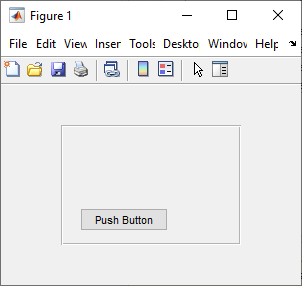 Figure window containing a panel with a push button