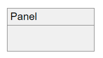 Panel UI container