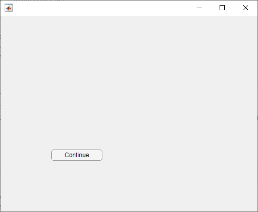 A "Continue" button display in the lower left corner of a figure window."