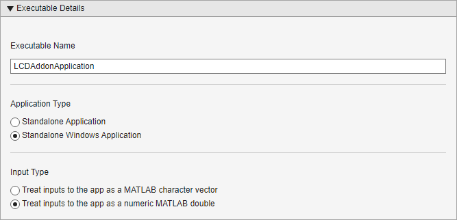 Executable details
