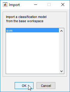 Import dialog box.