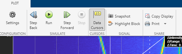 This figure highlights the important menu items for the scope.