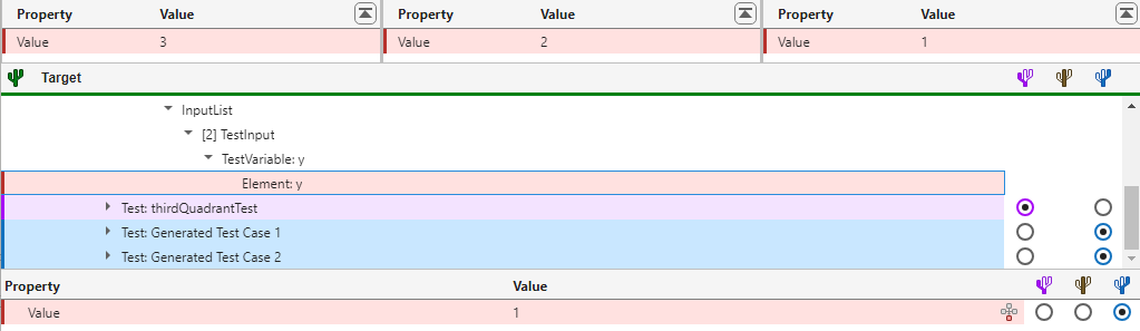Selecting a node that was modified shows what changed.