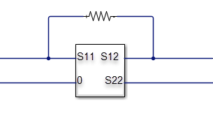 Large resistance connected parallel to the network