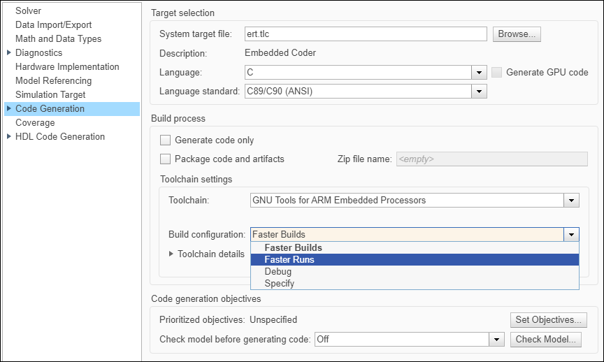 Build configuration