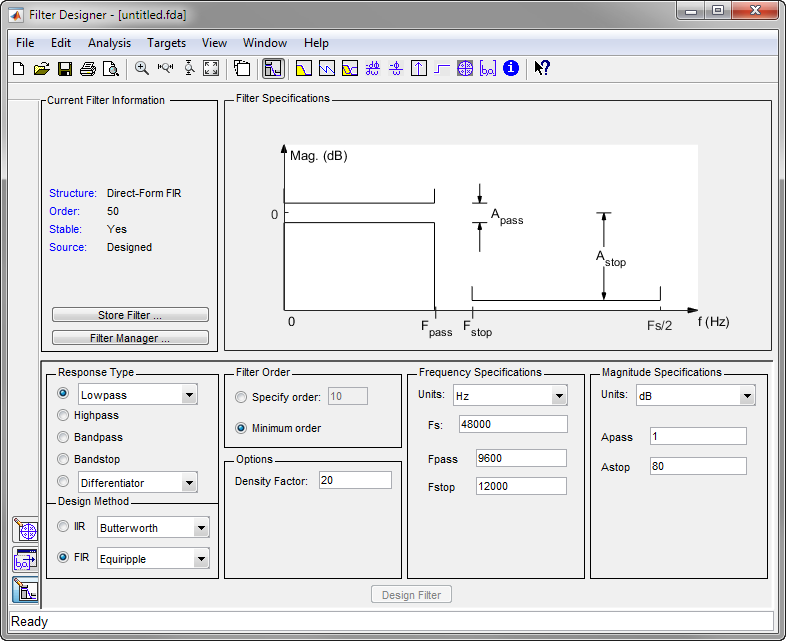 Getting Started with Filter Designer - MATLAB & Simulink