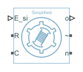 Simplified Synchronous Machine block