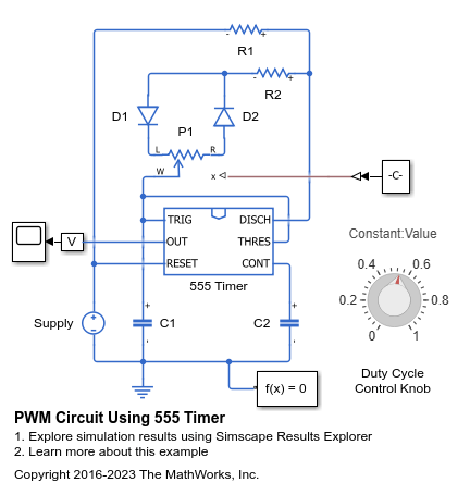Circuito PWM con un temporizador 555