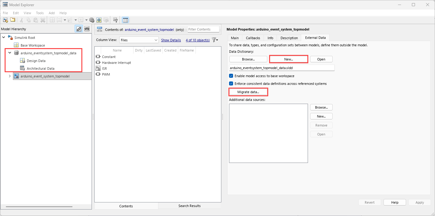 Create new data dictionary