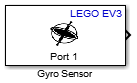 Lego Gyro Sensor block