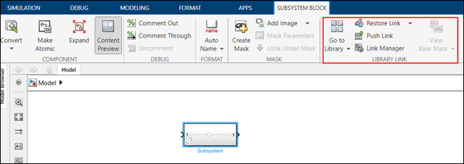 Push or restore disabled links