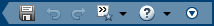 The quick access toolbar has default buttons, such as Save.