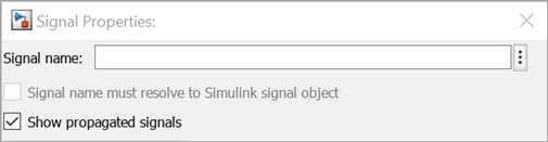 Signal Properties dialog box