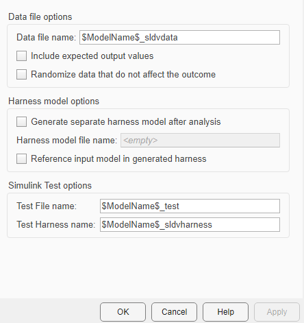 Configuration Parameter window showing Results parameter under Design Verifier pane.