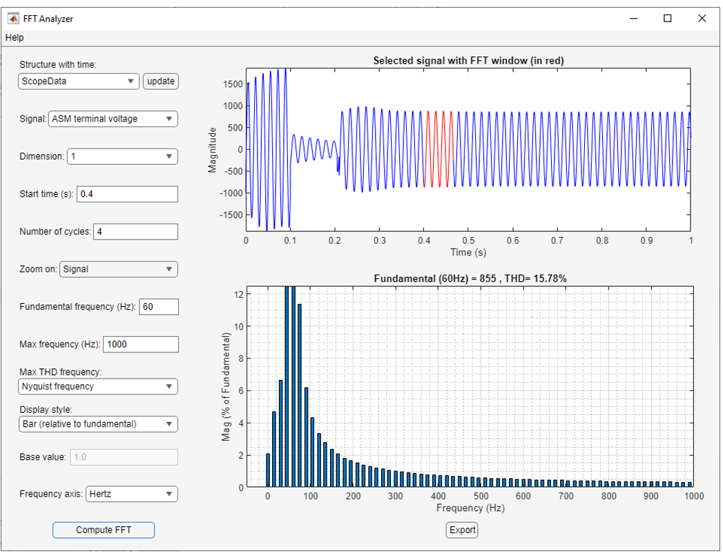 FFT Analyzer app