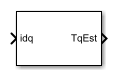 PMSM Torque Estimator block