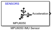 MPU6050 IMU Sensor block