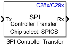 C28x SPI controller Transfer block