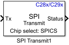 C28x SPI Transmit block