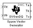 C2000 Space Vector Generator block