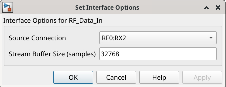 RF_Data_In interface options
