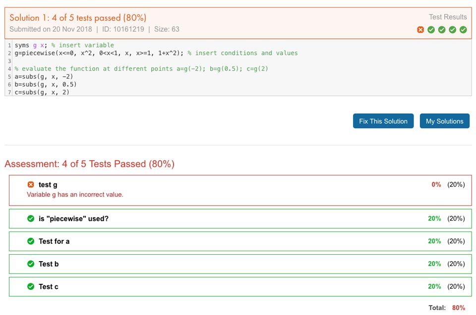 Calificación automática para estudiantes